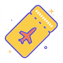 A plane ticket Icon