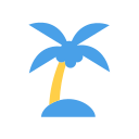 Tourism theme: Beach Icon