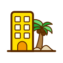 Hotel accommodation Icon
