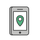 Travel_ Mobile location Icon