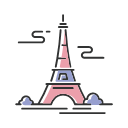 Tourism - Paris tower Icon