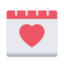 Calendar - heart Icon