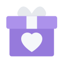 Heart gift box Icon