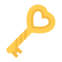 Heart key Icon