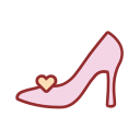 color_ high-heeled shoes Icon