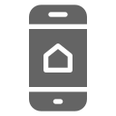 smartphone, home, control Icon