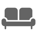 sofa, couch, interior Icon