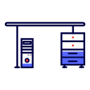 The computer table Icon