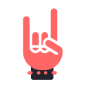 Rock and roll gesture Icon