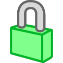 3D lock, encryption, protection, locking Icon