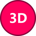 3D, stereo, 3D Icon