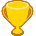 Gold Award, recognition, praise, trophy Icon