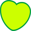 Green love, like, love, favorite Icon