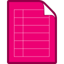 Red form document file Icon
