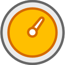 Yellow speed dashboard Icon