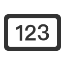 Symbol number input box Icon