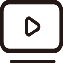 Video linear Icon Icon