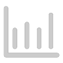 Data analysis, histogram Icon