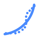 Scatter line chart Icon