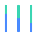 stacked column chart Icon