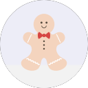 Ginger Man Biscuit Icon