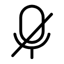 Microphone - Disable Icon