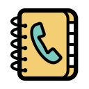 Color block phone book Icon