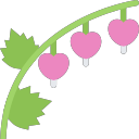 broken heart flower Icon