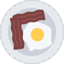 fried eggs bacon Icon
