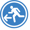 Escape direction rescue Icon