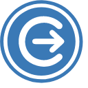 High speed entrance and exit Icon