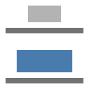Vertical bottom distribution_ Alignment operation_ jurassic Icon