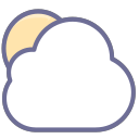 Weather, clouds, sun Icon