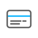 Paid in bank card Icon