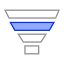 Funnel plot Icon