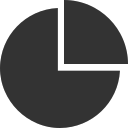 Pie chart_ one Icon