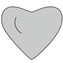 Love grey Icon