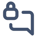 comment-alt-lock Icon