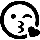 kiss-wink-heart Icon