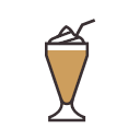 coffee with ice cream Icon