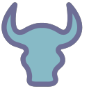 Cow head, cow Icon