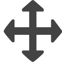 si-glyph-arrow-four-way Icon