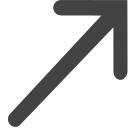 si-glyph-arrow-thin-right-top Icon