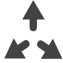 si-glyph-arrow-three-way-2 Icon