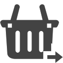 si-glyph-basket-arrow-right Icon