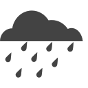 si-glyph-cloud-rain-heavy-rain Icon