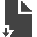 si-glyph-document-arrow-down Icon