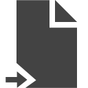 si-glyph-document-arrow-right Icon