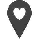 si-glyph-pin-location-love Icon