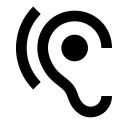 ic_hearing_48px Icon